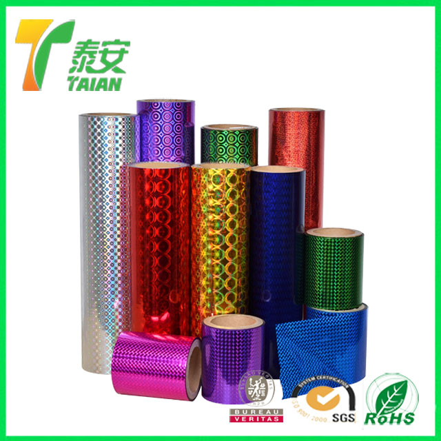 Holographic lamination film development