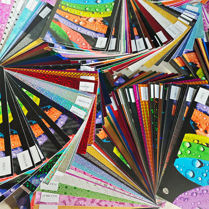 Taian scelerisque lamination film type sample book display